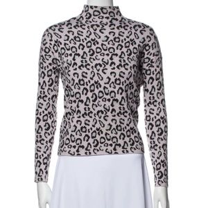 Cynthia Rowley Leopard Mock Neck Sweater - BUNDLE ONLY